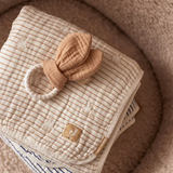 Couverture gaze de coton | Miffy Stripe Biscuit