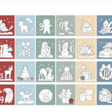 Calendrier de l'avent à colorier