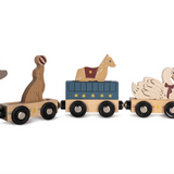 Petit train en bois | Animaux