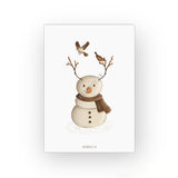 Carte de Noël | Bonhomme de neige