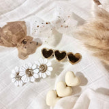 Lot de 4 barrettes | Doré