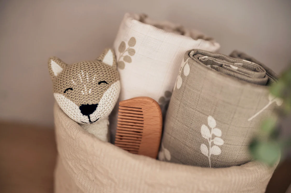 Langes gaze de coton | 70cm | Twig Olive Green