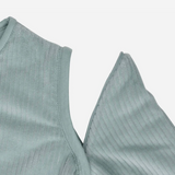 Gigoteuse avec manches amovibles | Rib Sea Green