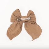 Barrette | Gaze de coton Taupe