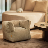 Fauteuil velours côtelé | Olive Green