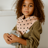 Foulard | Gaze coeurs rose