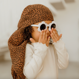 Foulard | Gaze léopard marron