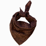 Foulard | Gaze léopard marron