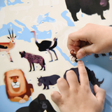 Poster pédagogique XXL | Carte des animaux