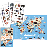 Poster pédagogique XXL | Carte des animaux