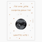 Carte à gratter échographie | Coeurs
