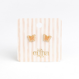 Boucles d'oreilles | Glitter butterfly