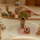 Circuit de train en bois XXL
