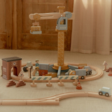 Set grue et chantier de construction