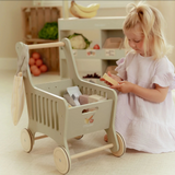 Caddie de courses en bois