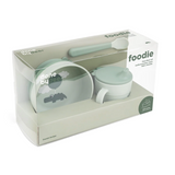 Coffret premier repas ventouse | Happy clouds - vert