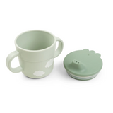 Coffret premier repas ventouse | Happy clouds - vert