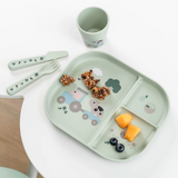 Coffret repas ventouse | Tiny farm vert