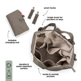 Sac à dos à langer | Taupe