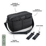 Sac de poussette matelassé | Noir