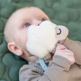 Hochet avec anneau de dentition | Sheepy - bleu