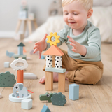 Bloc de construction lot de 34 | Deer friends - multicolore