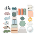 Bloc de construction lot de 34 | Deer friends - multicolore