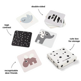 Cartes aux motifs contrastés lot de 10 | Deer friends