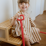 Poncho de bain | Gaze rayures larges