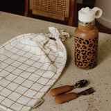 Gourde inox | Léopard marron