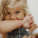 Bracelet en perles | Rose / Rouge