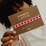 Bracelet en perles | Rose / Rouge