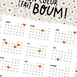 Affiche "Mon coeur fait boum"| Fleurs