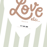 Affiche "Love depuis le..." | Rayures