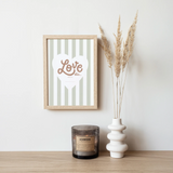 Affiche "Love depuis le..." | Rayures