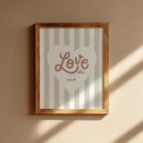 Affiche "Love depuis le..." | Rayures