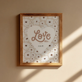 Affiche "Love depuis le..." | Fleurs
