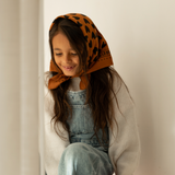 Foulard | Coeurs marron