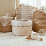 Grand panier de rangement | Pure soft beige