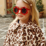 Lunettes de soleil | Fleurs rouges