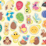 Boîte de gommettes | Pâques