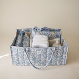 Panier de rangement | Fleurs bleues