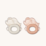 Anneaux de dentition réfrigérants | Ecru & rose