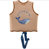 Gilet de flottaison | Rayures marron