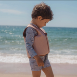 Gilet de flottaison | Rayures marron