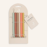 Lot de 6 pailles en silicone