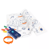 Coloriage réutilisable | Set de table Surf