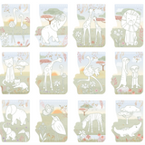 Cahier de coloriage Safari Friends | Flamant rose