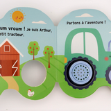 Livre petits véhicules sonores | Tracteur