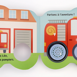 Livre petits véhicules sonores | Camion de pompiers
